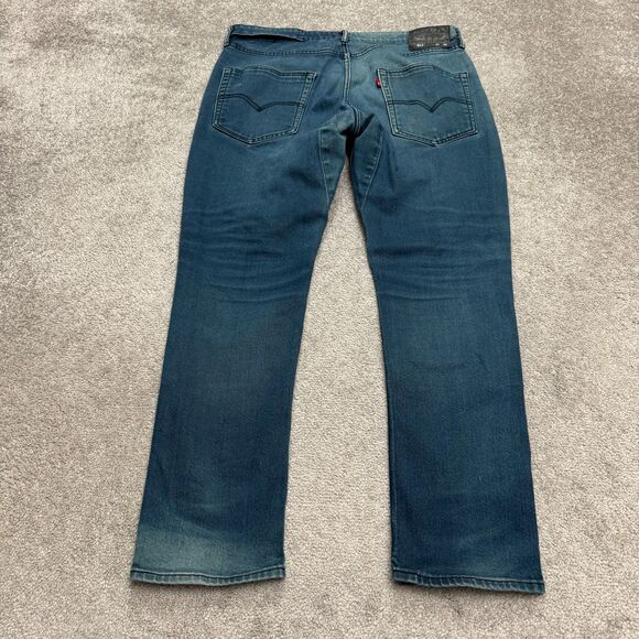 Levi's 511 Commuter Slim Fit Denim Jeans Men 36x30 Blue Straight Leg Medium Wash - Picture 2 of 16